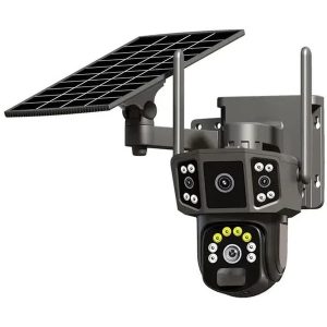 دوربین بی سیم سیمکارتی خورشیدی 8 مگاپیکسل 3تصویر2لنز مدلp3-8f